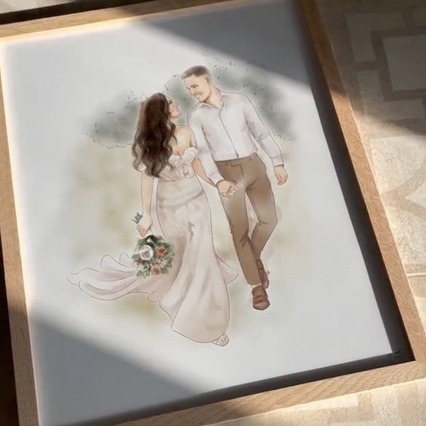 Ritratto colorato di una coppia innamorata